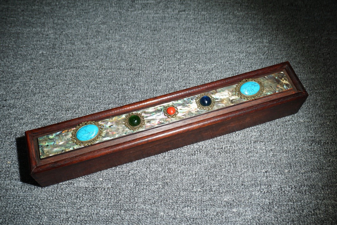 Chinese antique rosewood sliding box