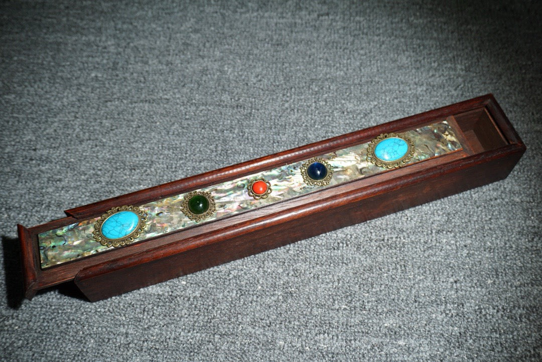 Chinese antique rosewood sliding box