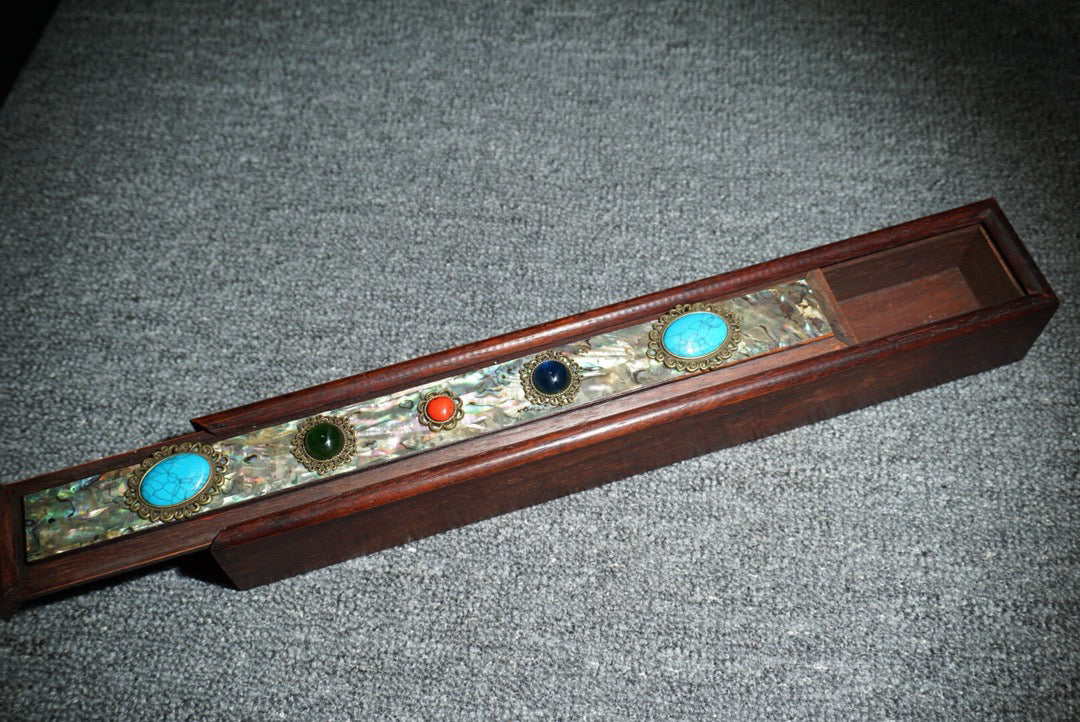 Chinese antique rosewood sliding box