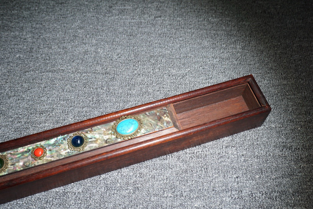 Chinese antique rosewood sliding box
