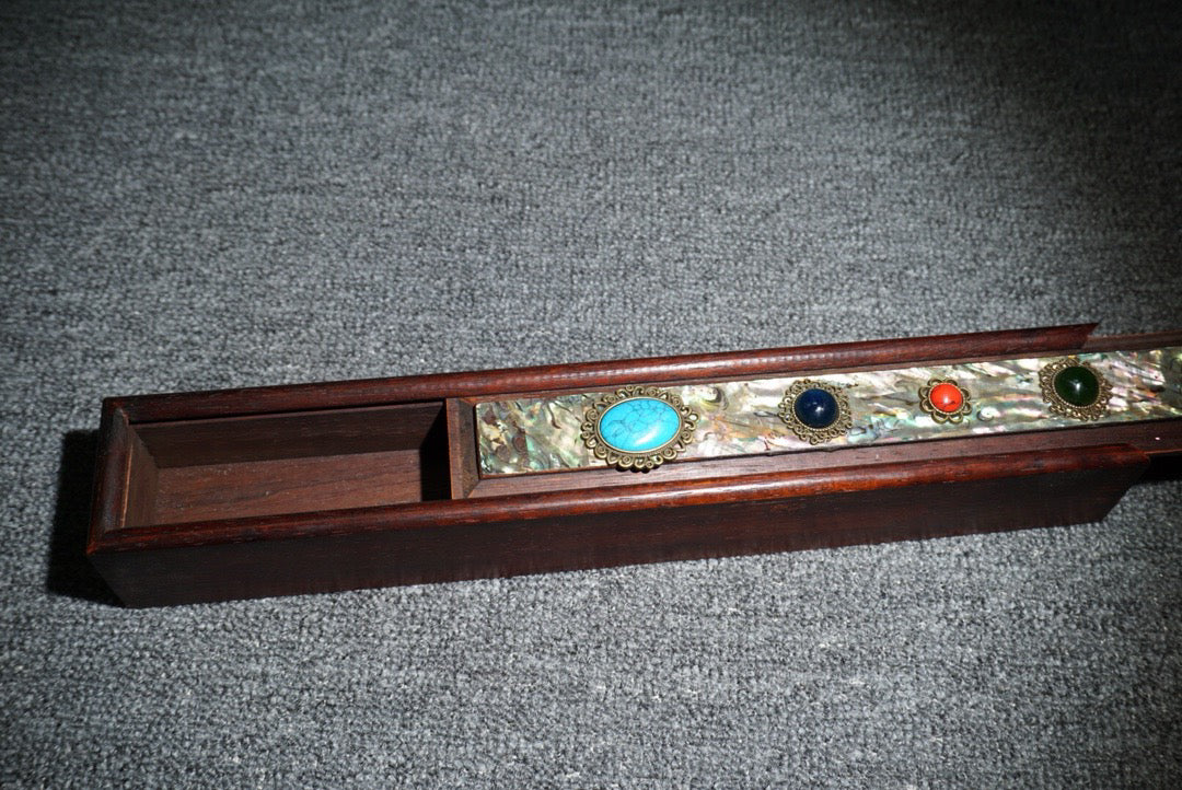 Chinese antique rosewood sliding box