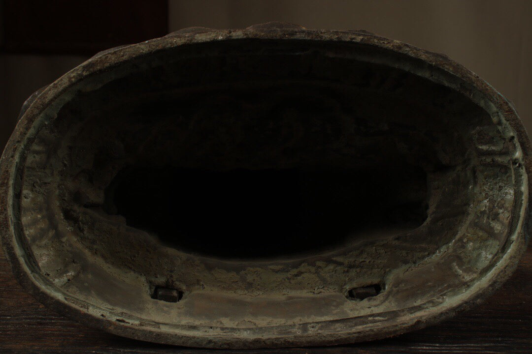 Chinese antique pure copper Mahagala