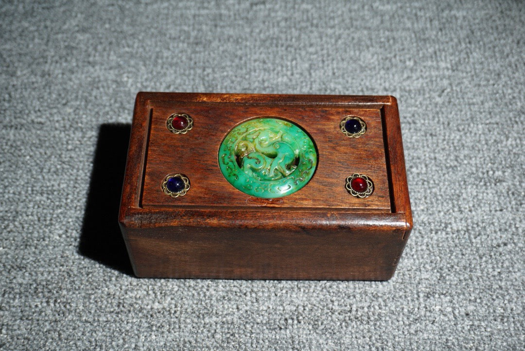 Chinese antique rosewood mechanism box