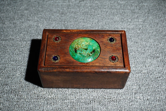 Chinese antique rosewood mechanism box