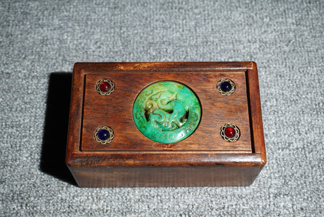 Chinese antique rosewood mechanism box