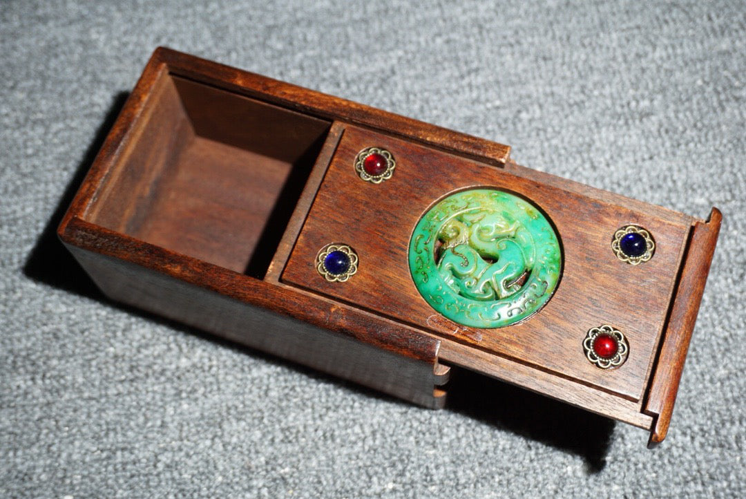 Chinese antique rosewood mechanism box