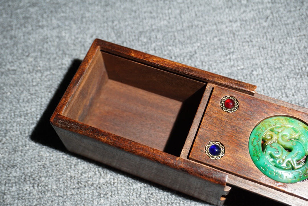 Chinese antique rosewood mechanism box