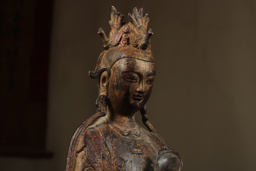 Chinese antique pure copper infinite mother