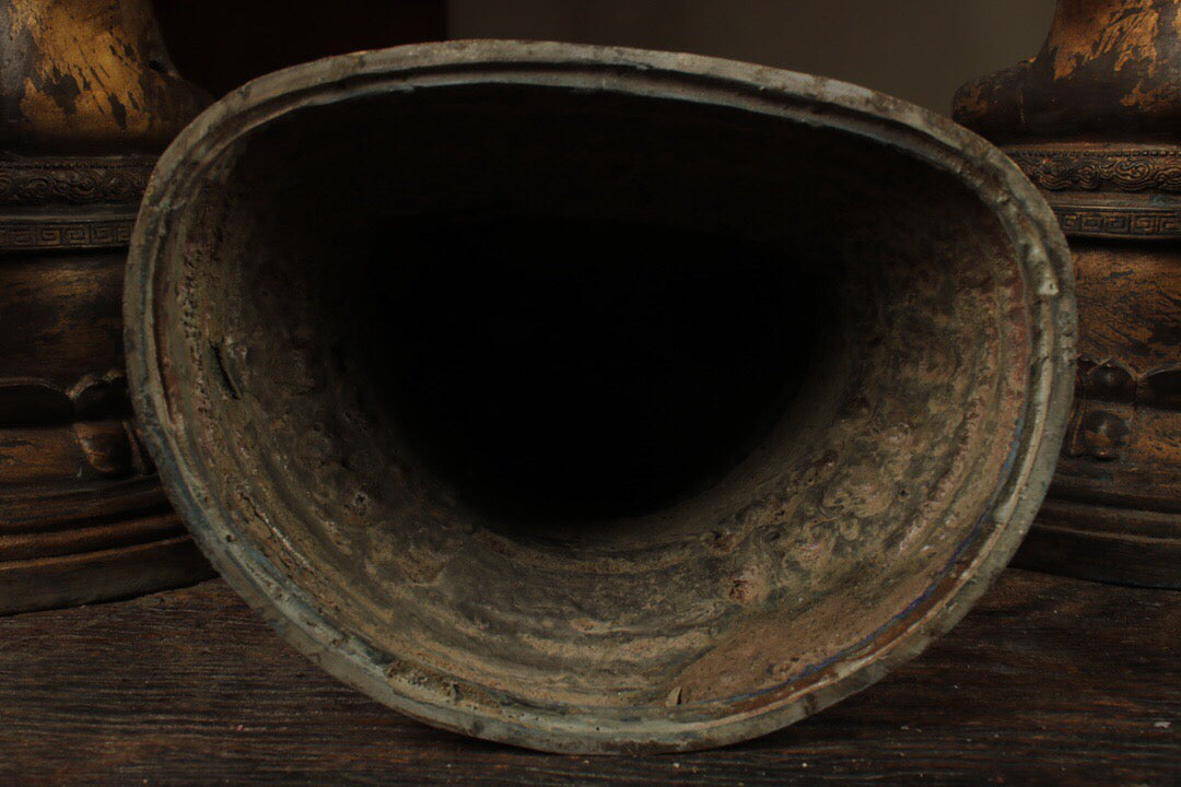 Chinese antique pure copper Three Treasures Buddha