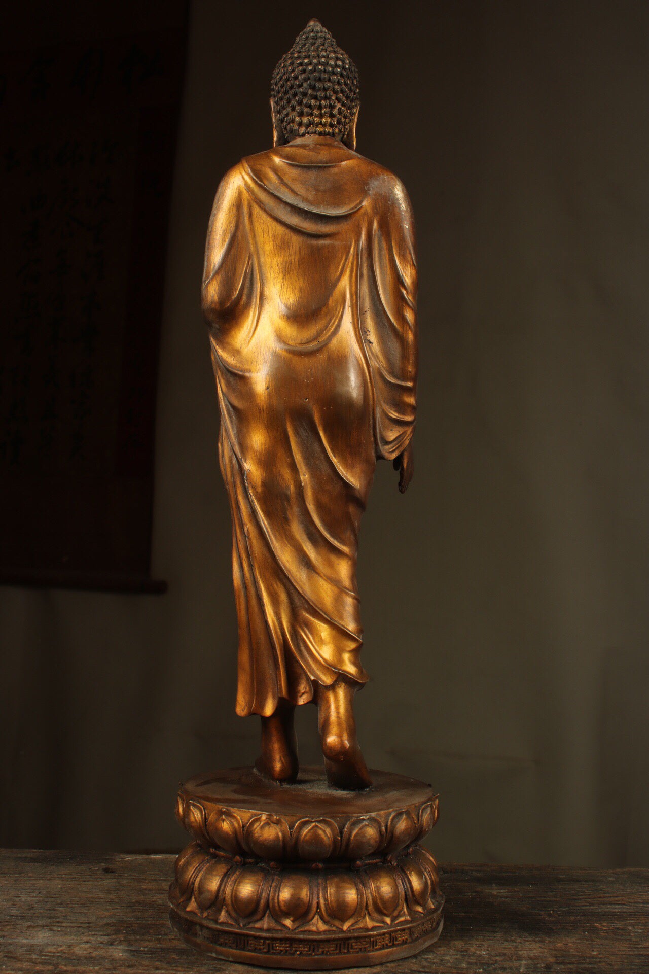 Chinese antique pure copper Buddha statue