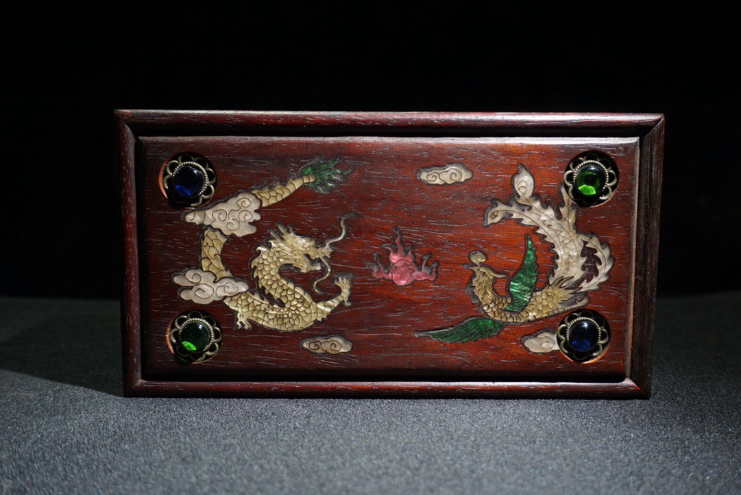 Chinese antique rosewood sliding box