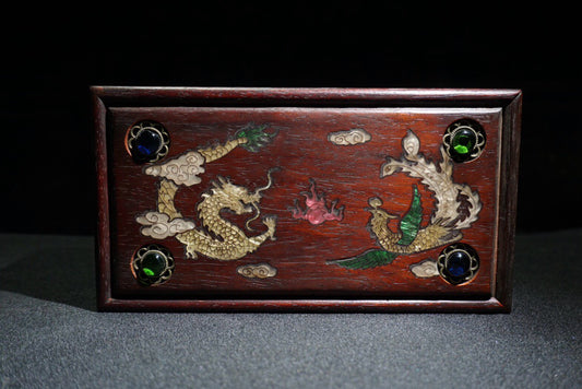 Chinese antique rosewood sliding box