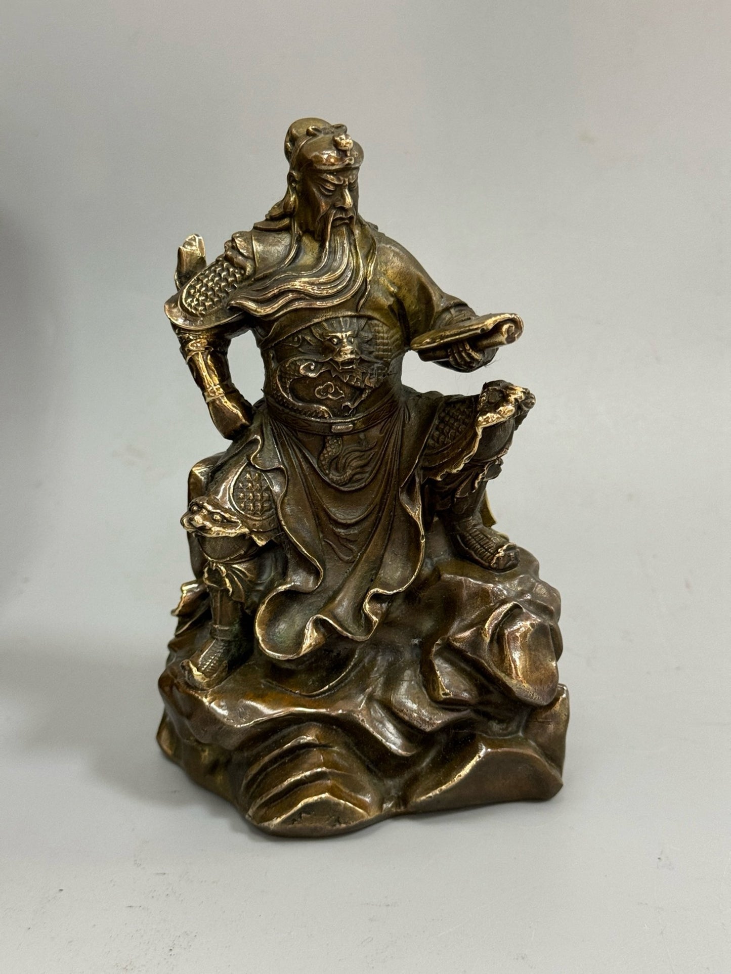Pure copper antique Mount Guan Gong