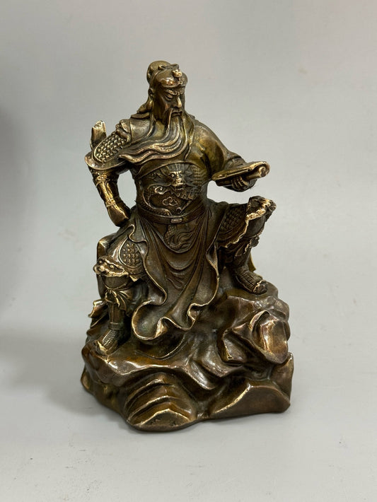 Pure copper antique Mount Guan Gong