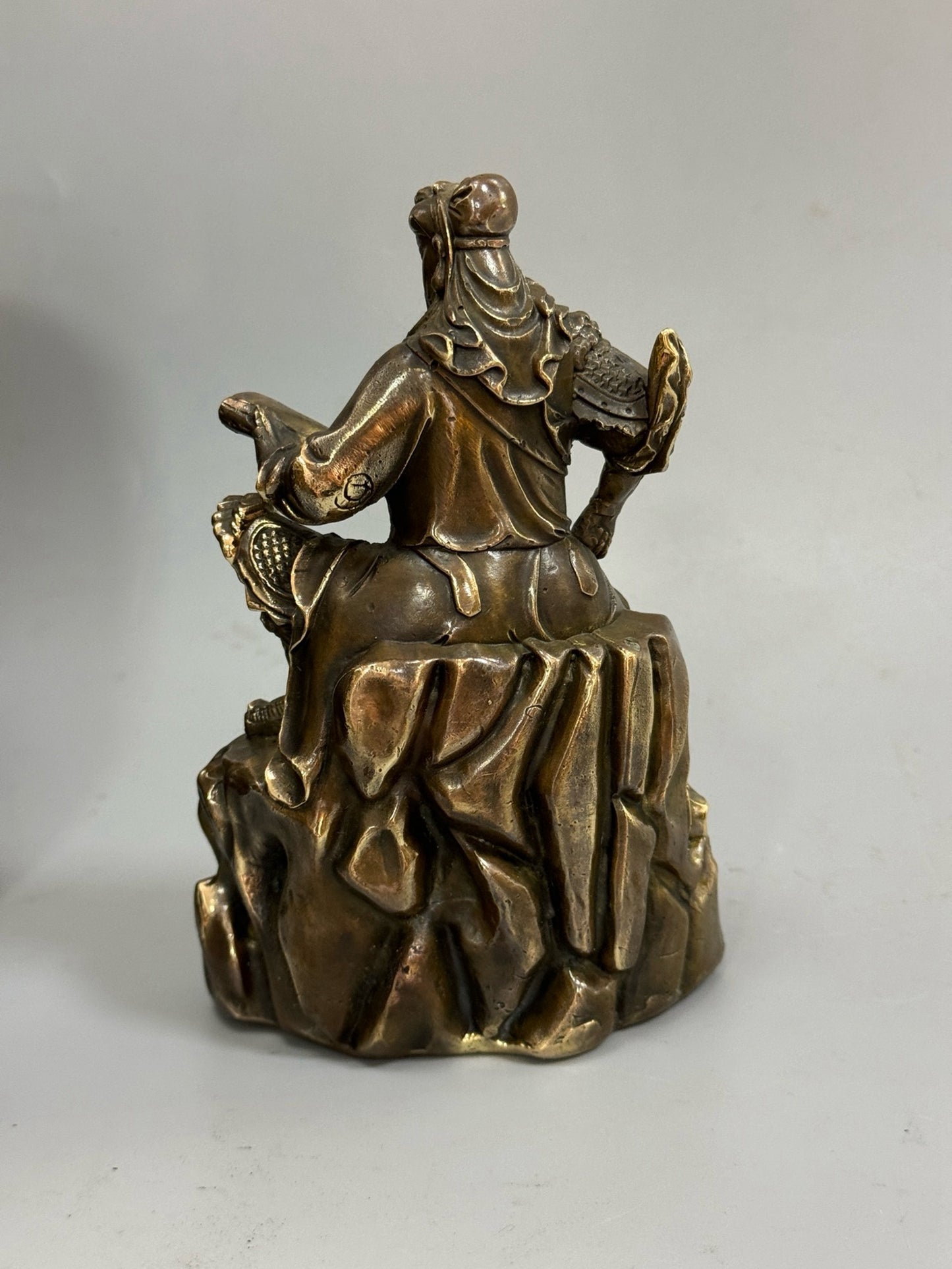 Pure copper antique Mount Guan Gong