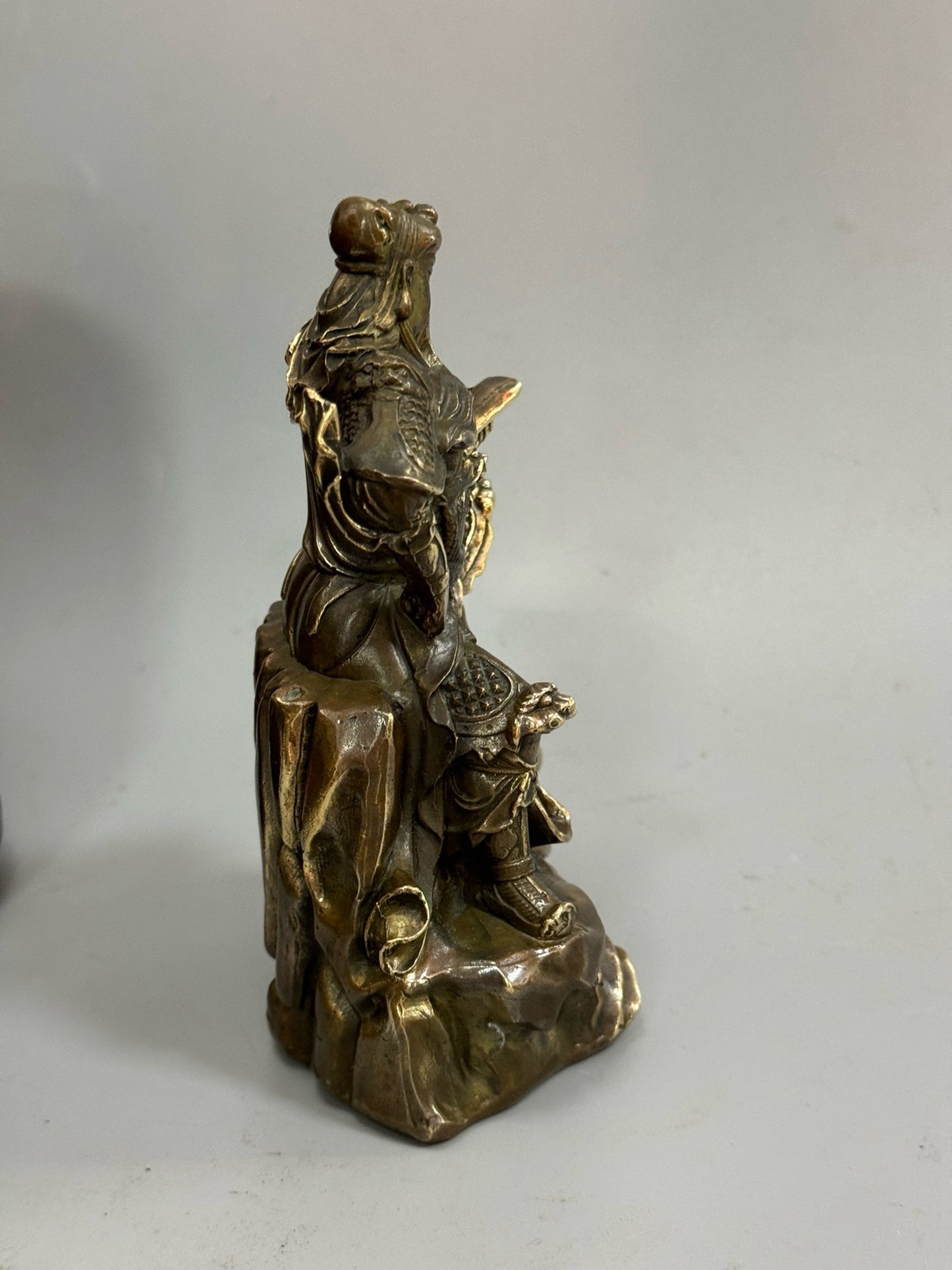 Pure copper antique Mount Guan Gong