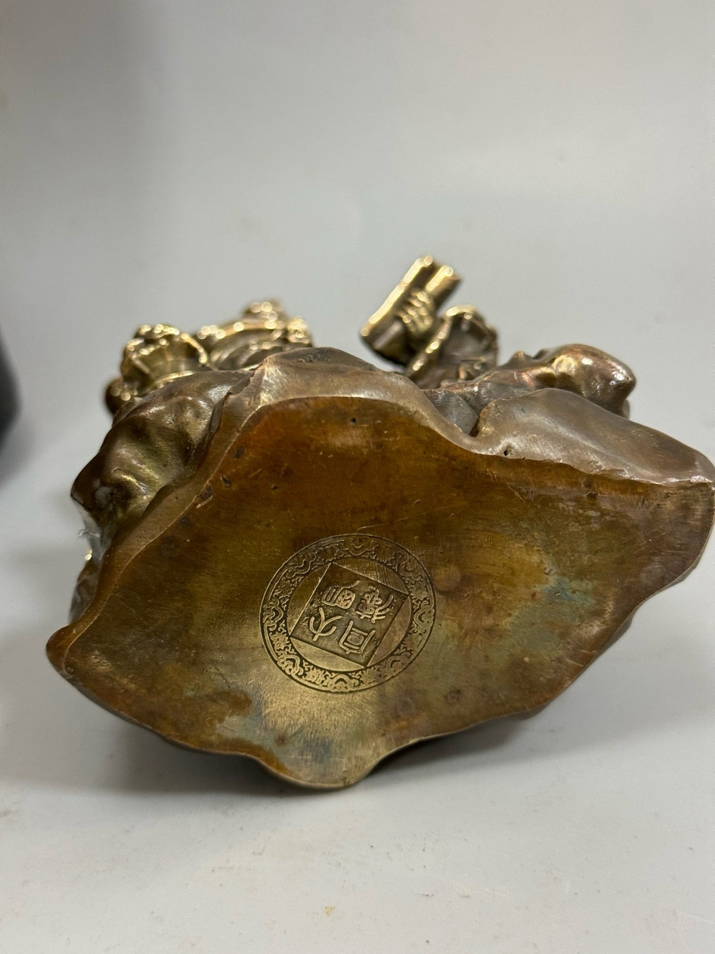 Pure copper antique Mount Guan Gong