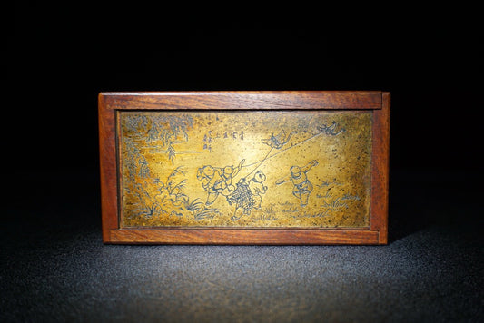 Chinese antique rosewood jewelry box