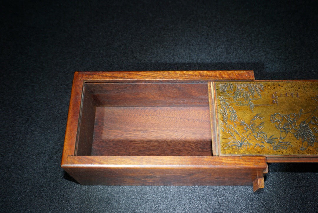 Chinese antique rosewood jewelry box