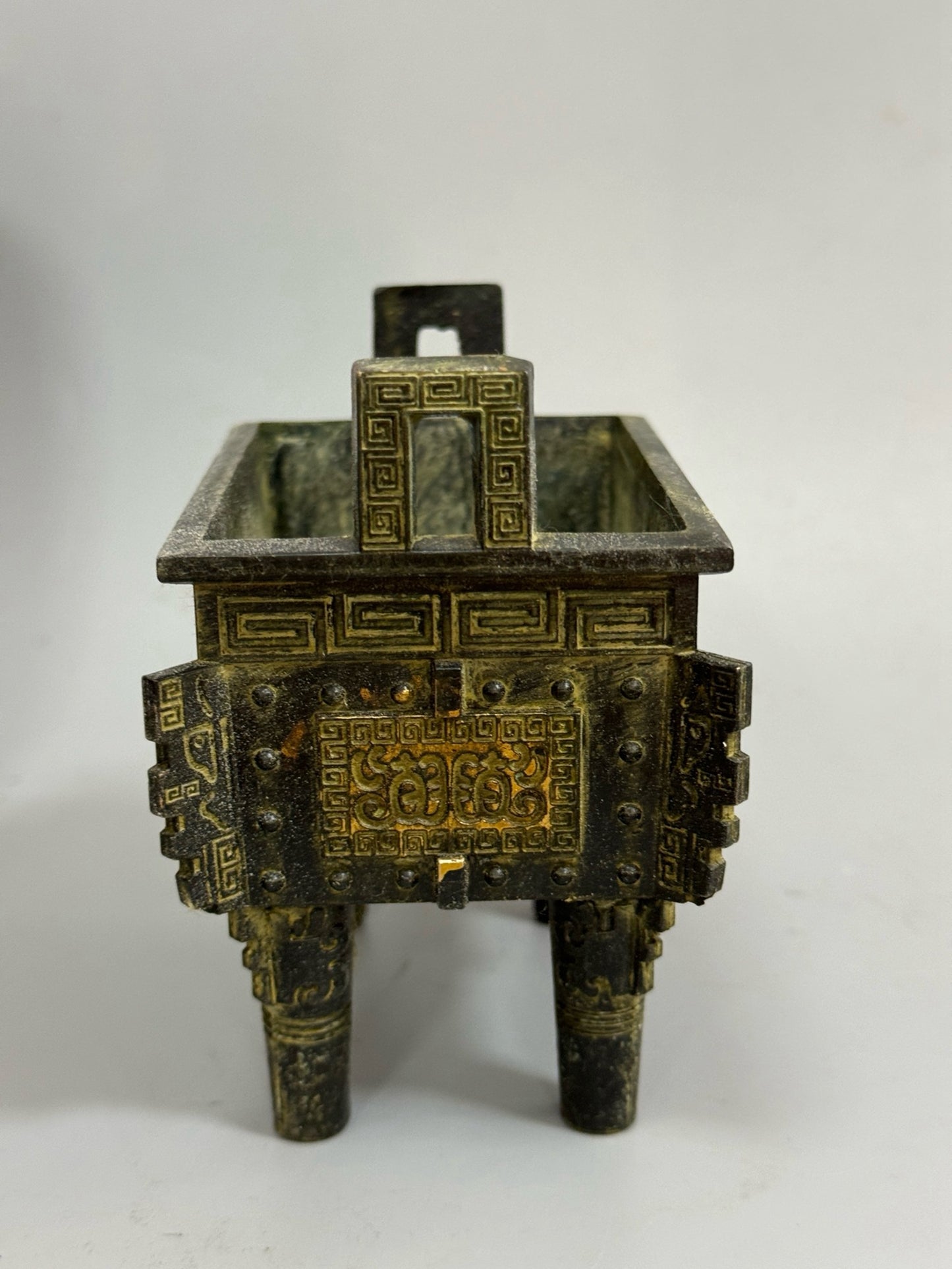 Pure copper antique gilded cauldron