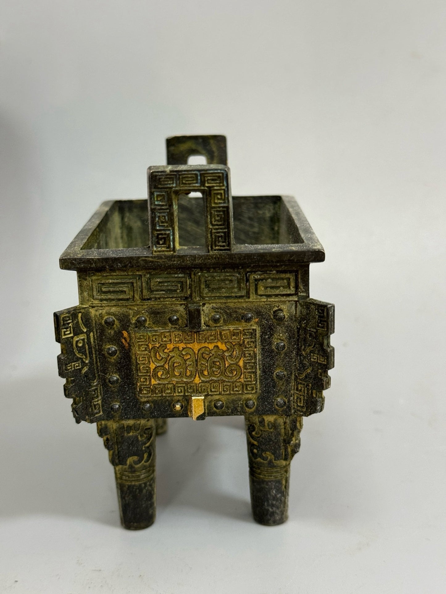 Pure copper antique gilded cauldron