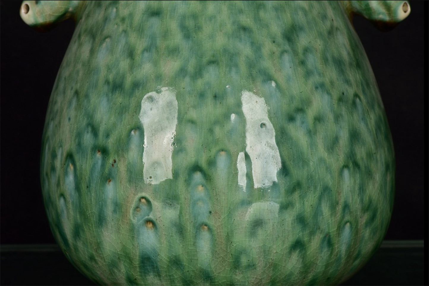 Chinese Antique Beauty Drunken Double Eared Deer Head Zun