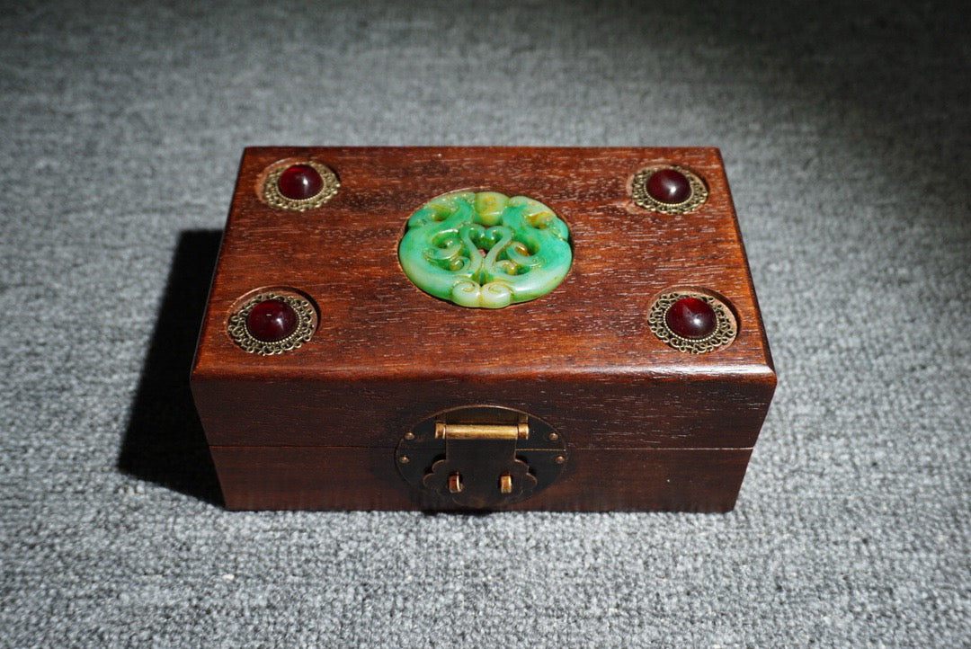 Chinese antique rosewood jewelry box
