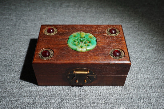 Chinese antique rosewood jewelry box
