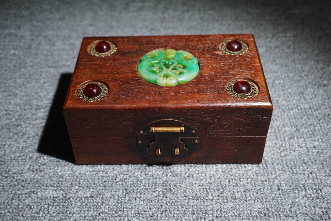 Chinese antique rosewood jewelry box