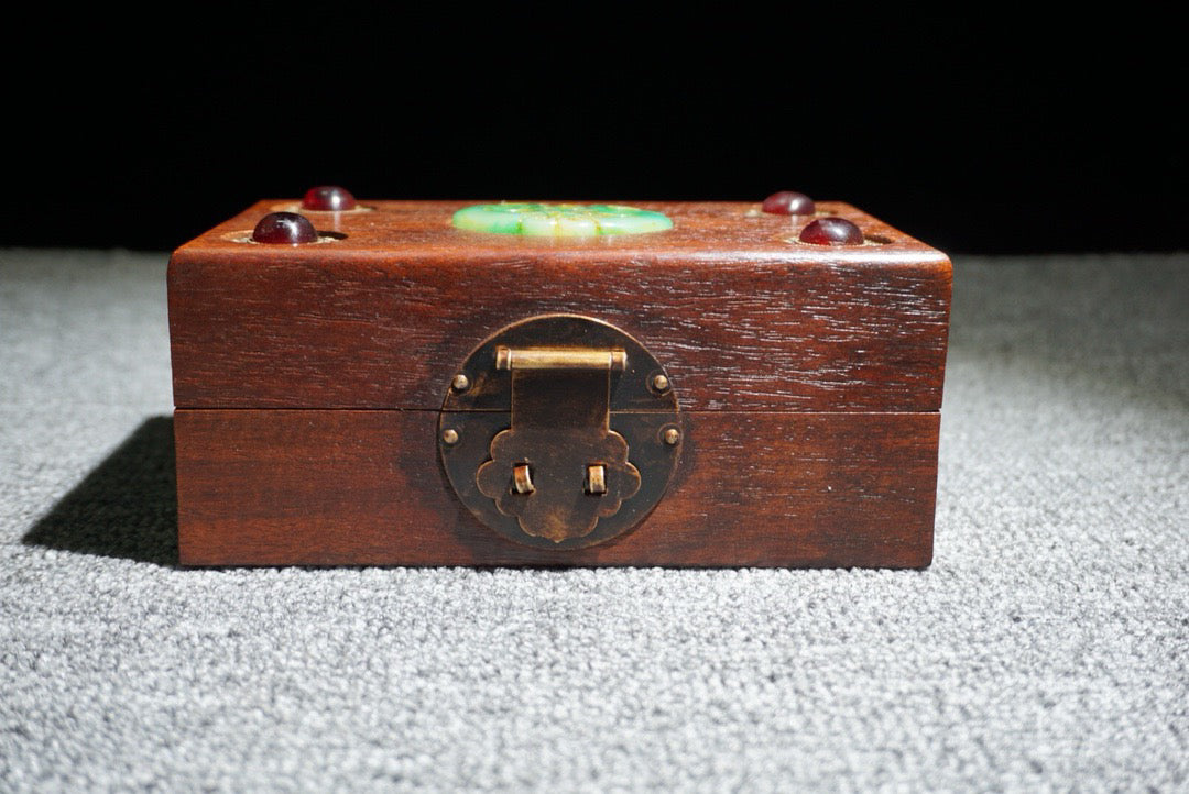 Chinese antique rosewood jewelry box