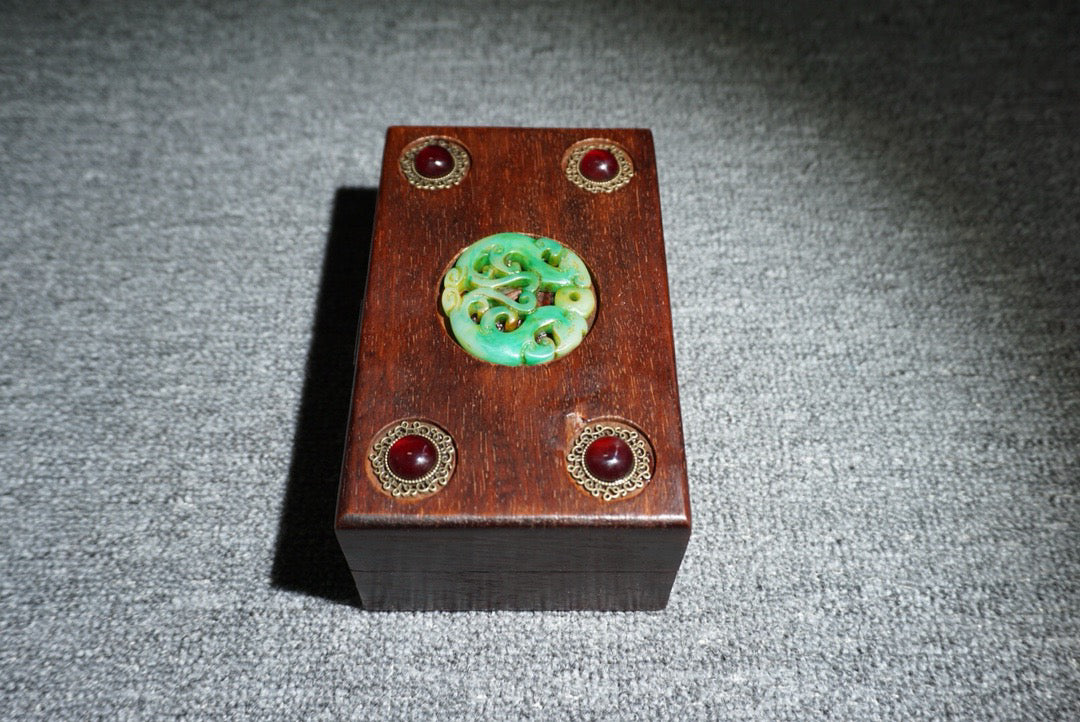 Chinese antique rosewood jewelry box