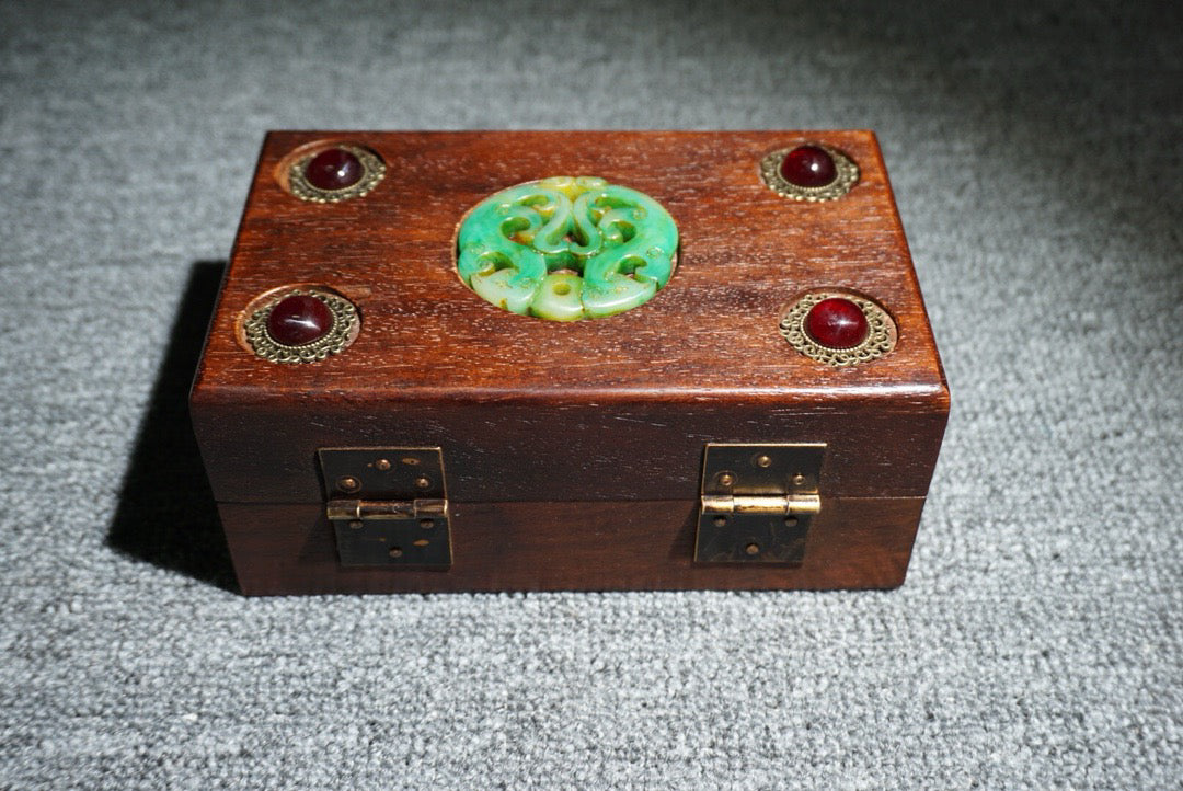 Chinese antique rosewood jewelry box