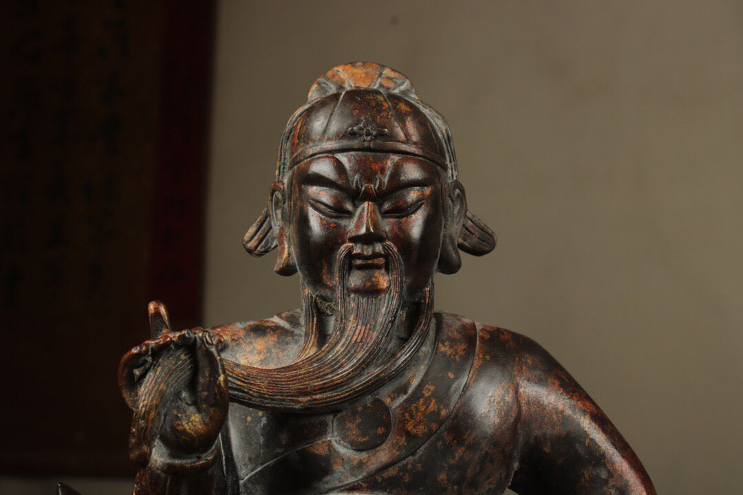 Chinese antique pure copper Guan Gong