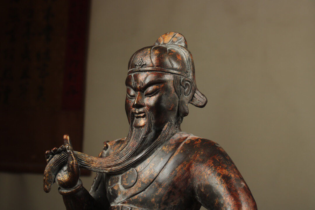 Chinese antique pure copper Guan Gong