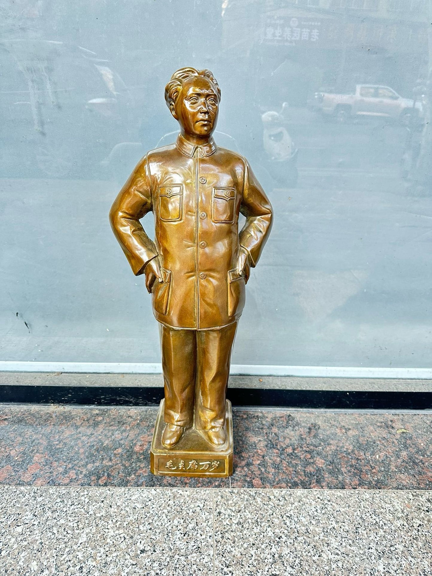 Pure copper antique character statues