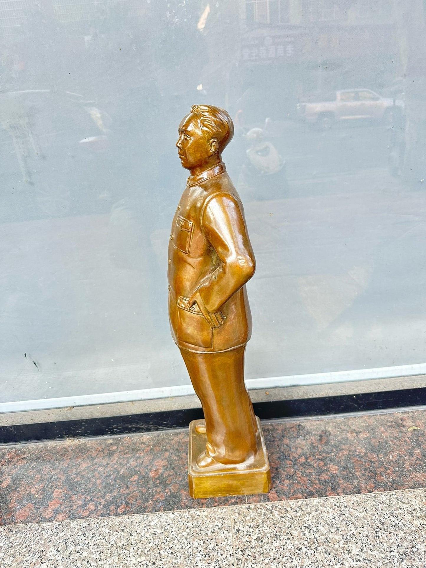 Pure copper antique character statues