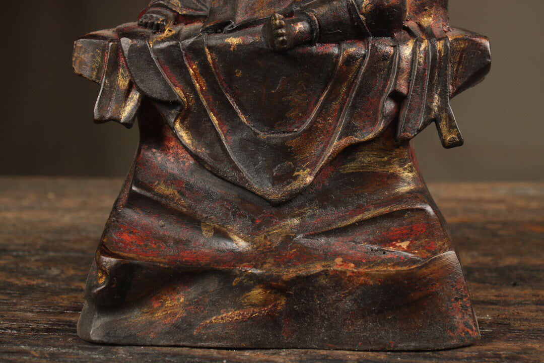 Chinese antique pure copper Guanyin