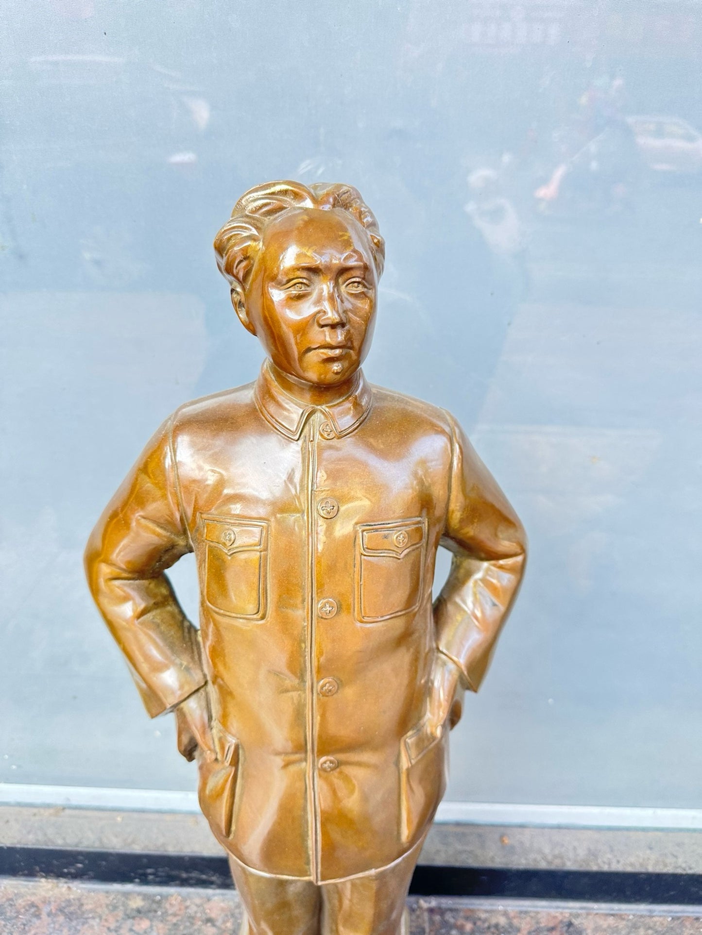 Pure copper antique character statues