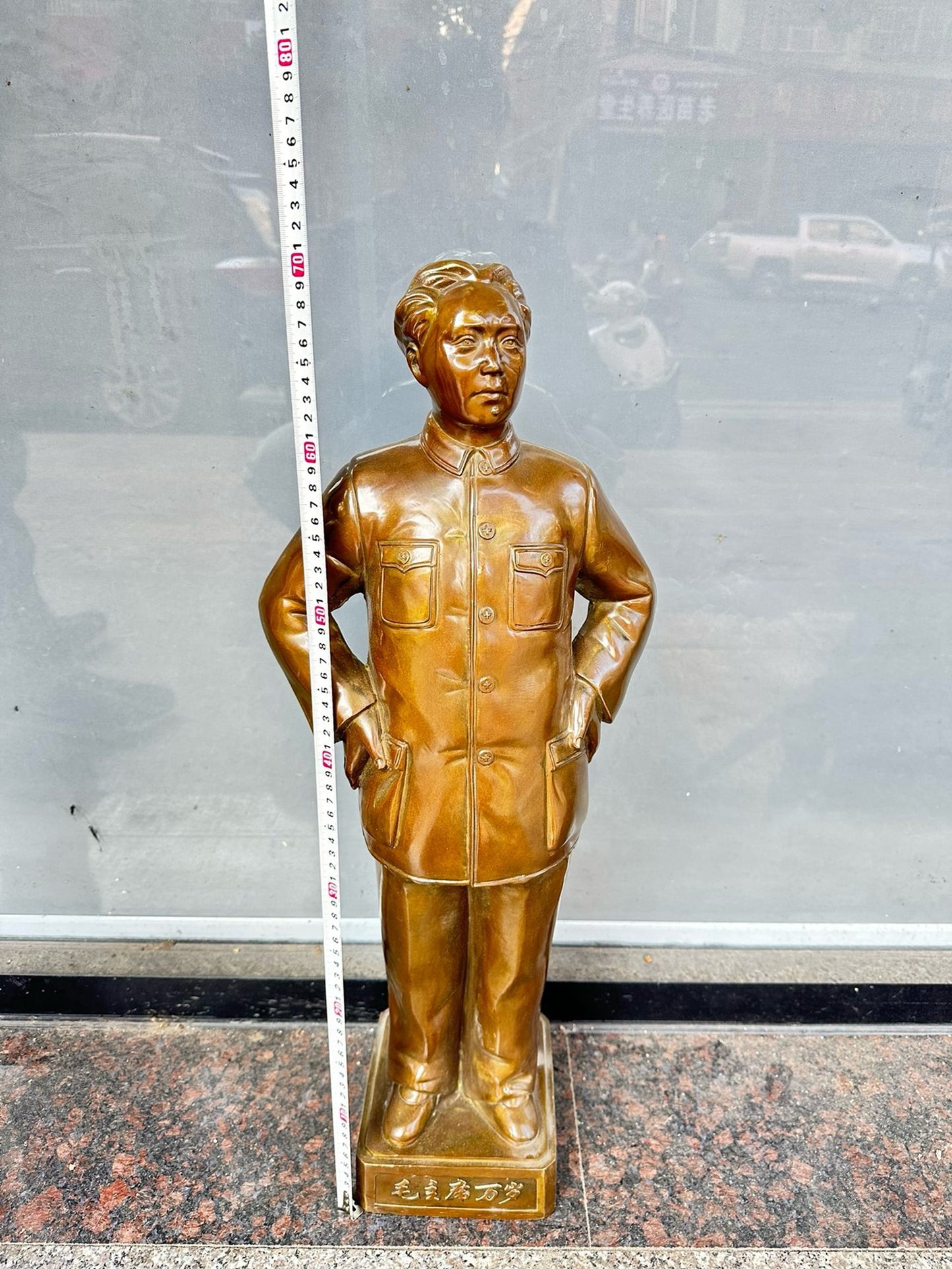 Pure copper antique character statues