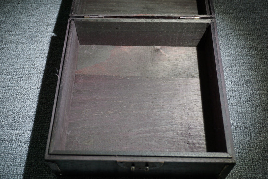 Chinese antique ebony jewelry box