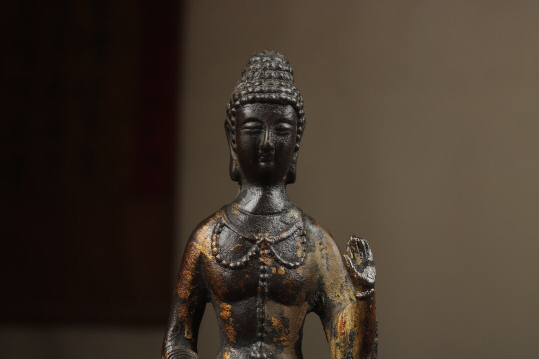 Chinese antique pure copper Buddha statue