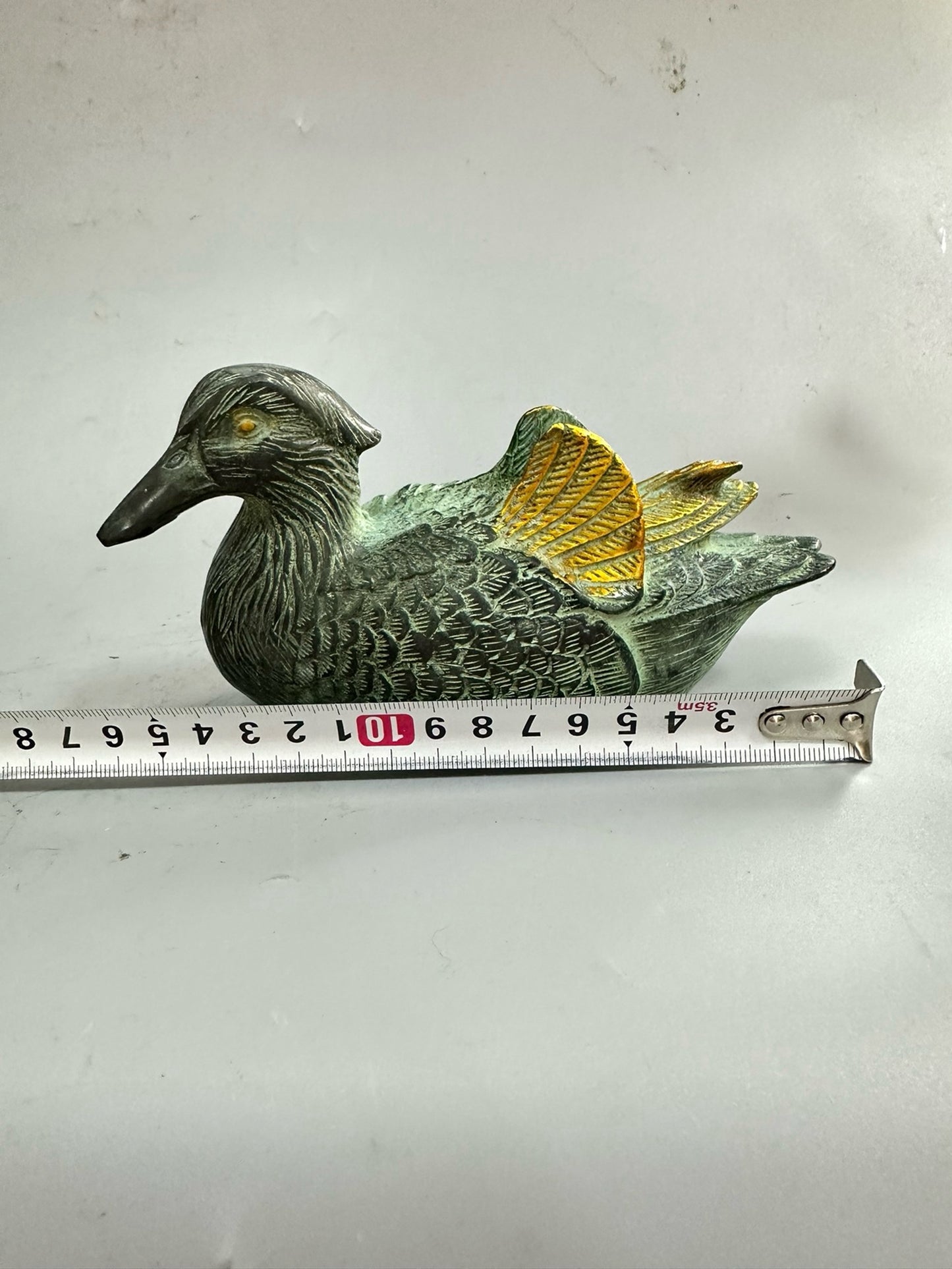 Pure copper antique gilded mandarin duck