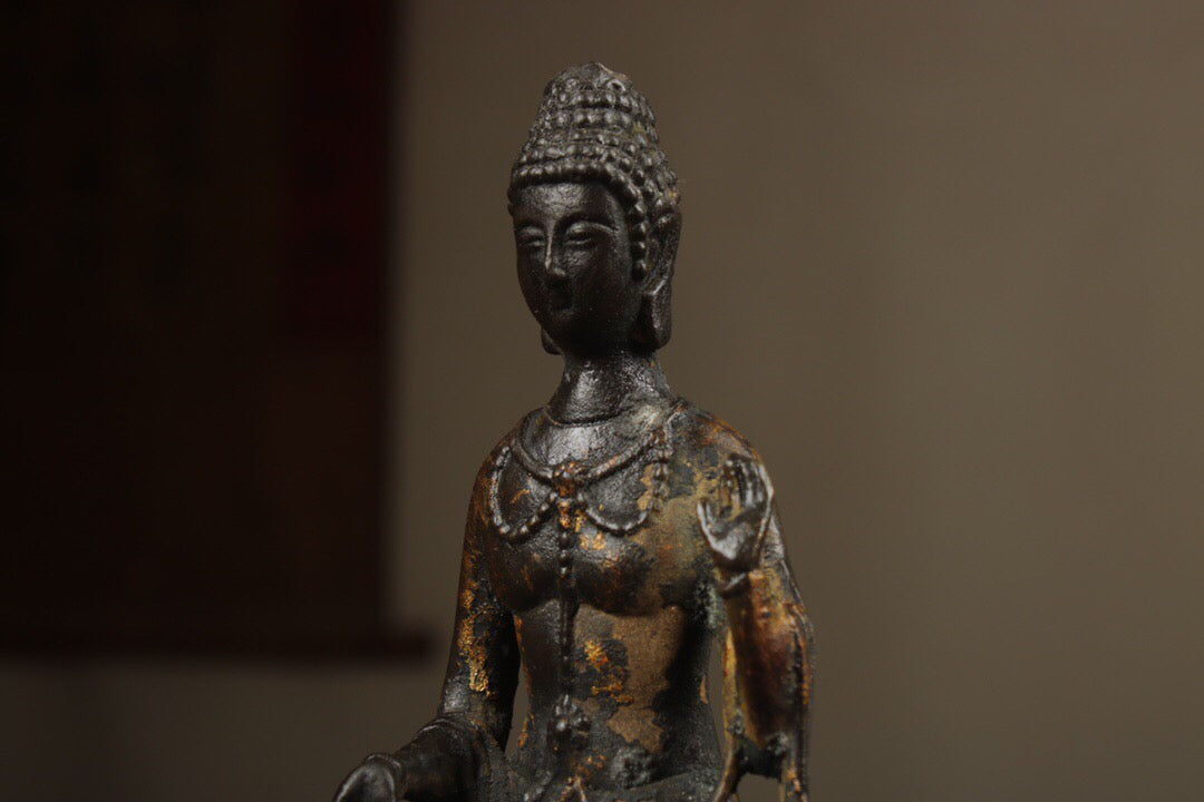 Chinese antique pure copper Buddha statue