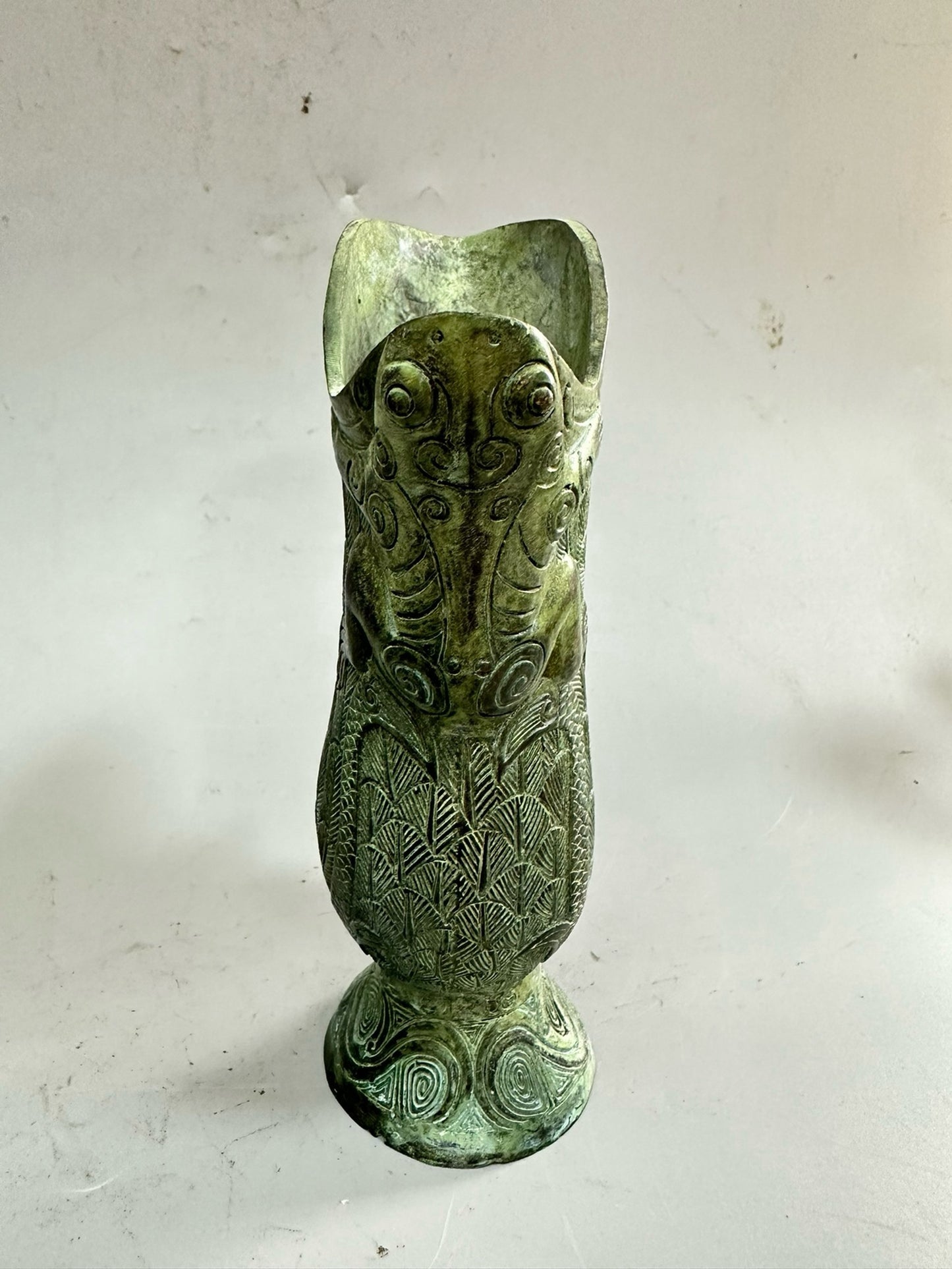 Pure copper antique phoenix statue