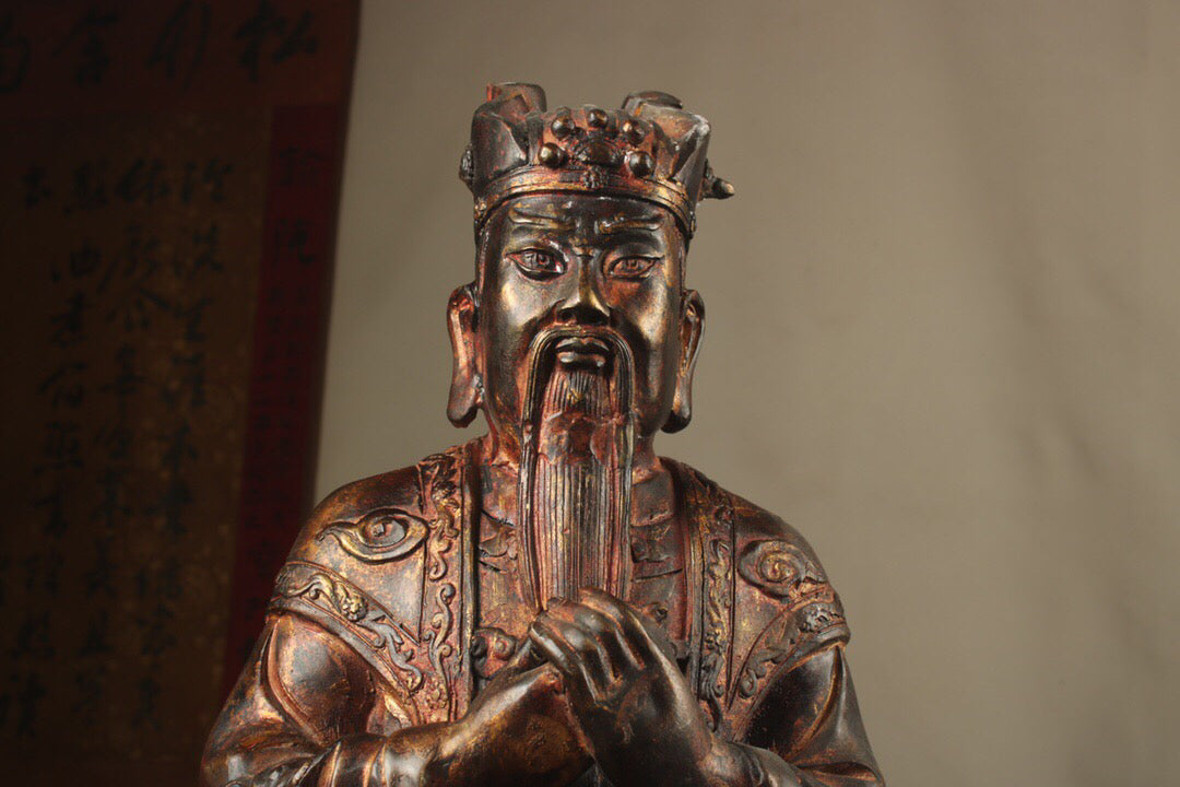 Chinese antique pure copper Buddha statue