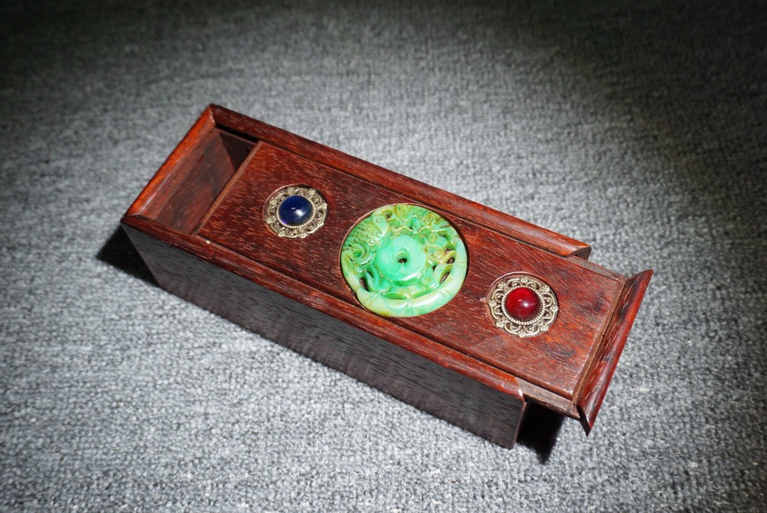 Chinese antique rosewood sliding box