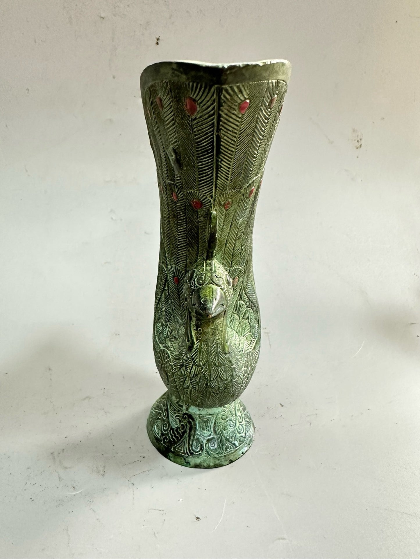 Pure copper antique phoenix statue