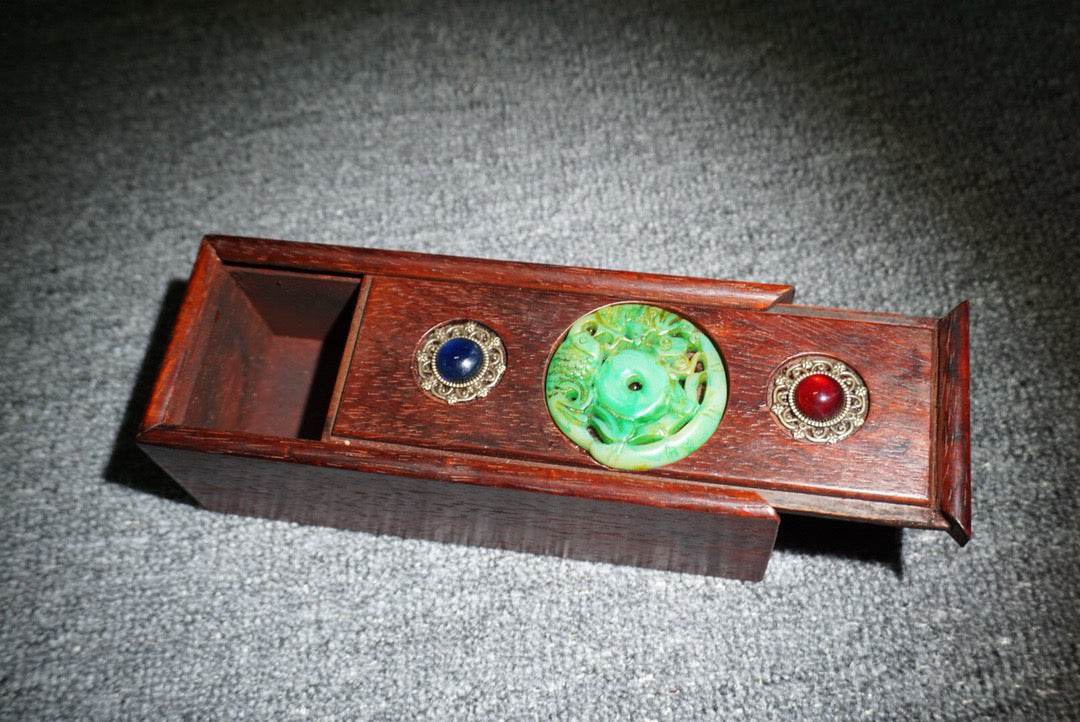 Chinese antique rosewood sliding box