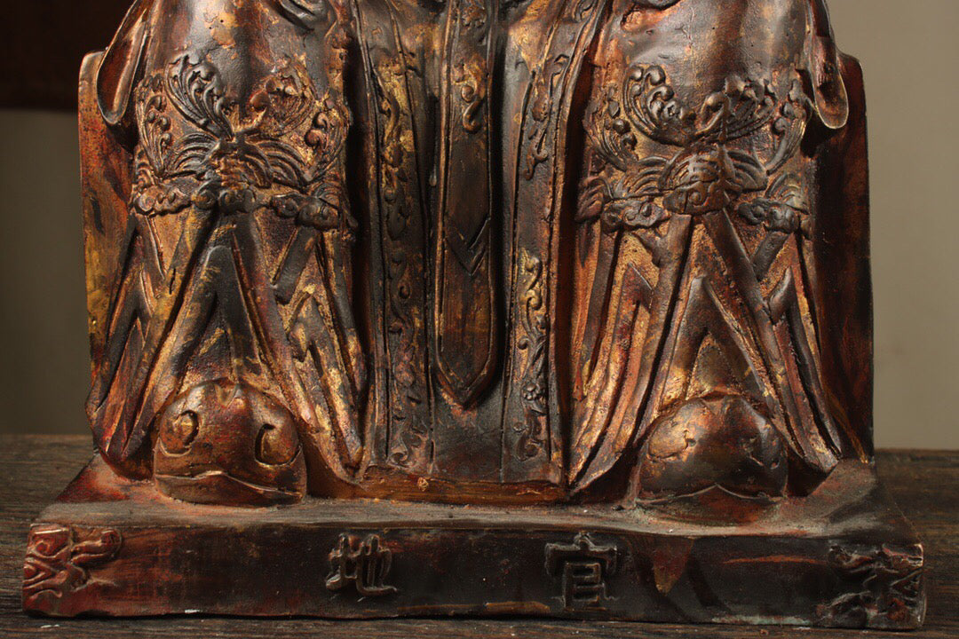 Chinese antique pure copper Buddha statue