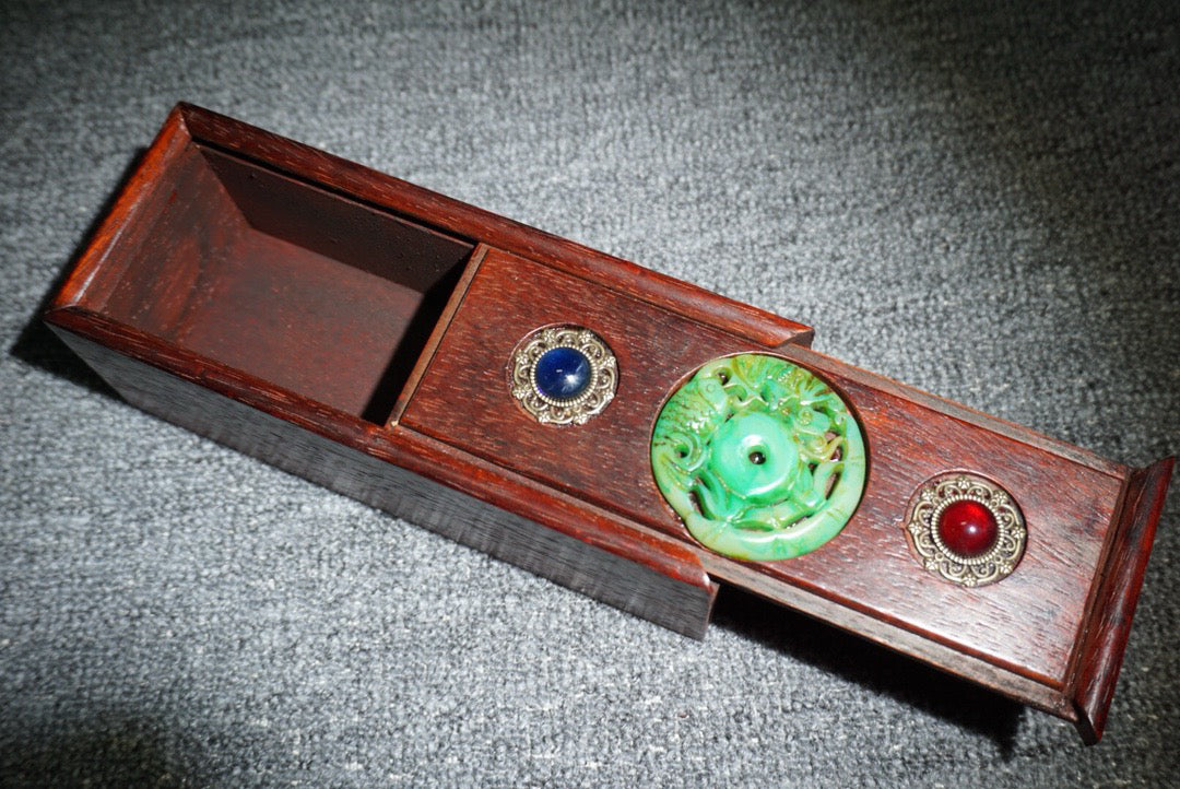 Chinese antique rosewood sliding box